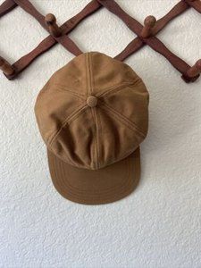 VINTAGE Camel Brown Hunting Hat Cap Ear Flaps - LARGE L Thinsulate Made in USA
